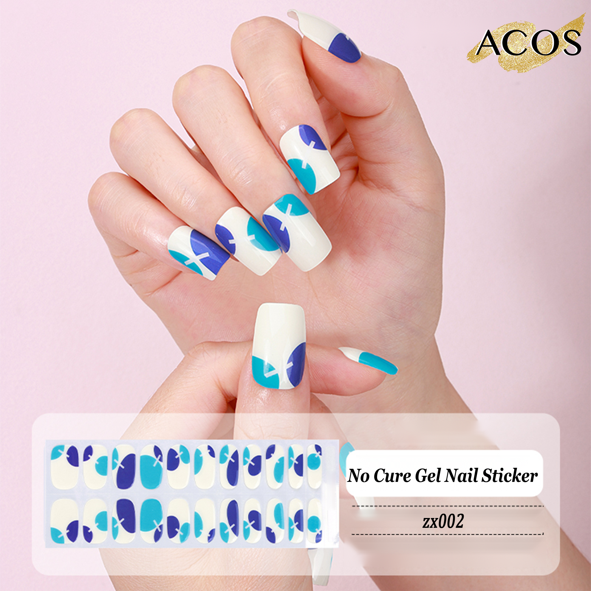 ACOS No Cured Gel Sticker -- Style #002 - Lashmer