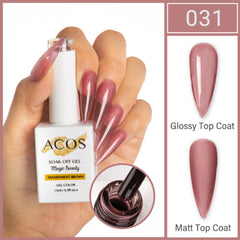 ACOS Magic Beauty Gel Polish Colour TRANSPARENT MULBERRY(031) - Lashmer