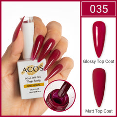 ACOS Magic Beauty Gel Polish Colour Cochineal (035) - Lashmer