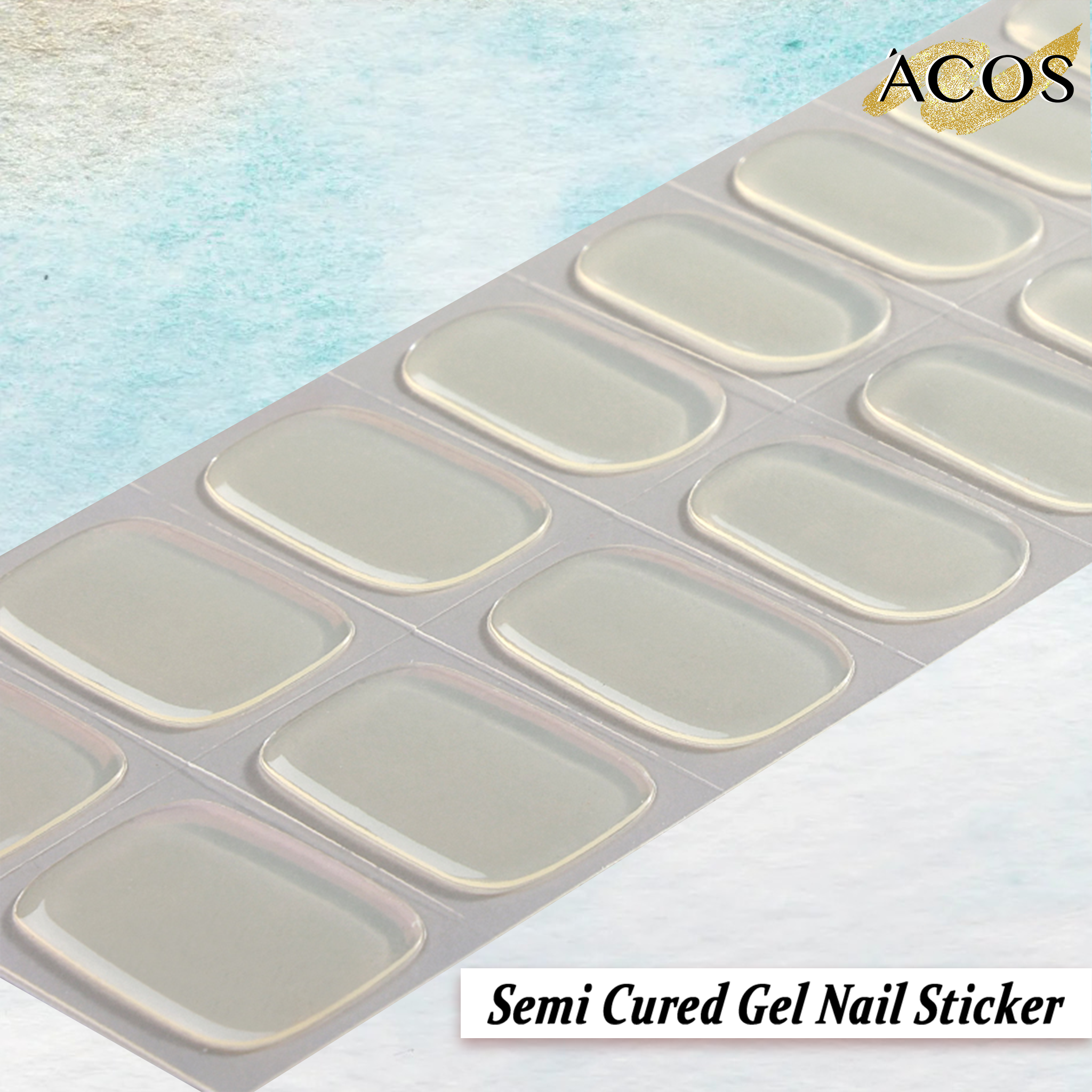 ACOS Semi Cured Gel Sticker for Nail Extension - Lashmer