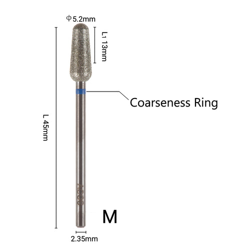 ACOS 5.2mm Conical Round Shape Nail Drill Bit (M) - Lashmer
