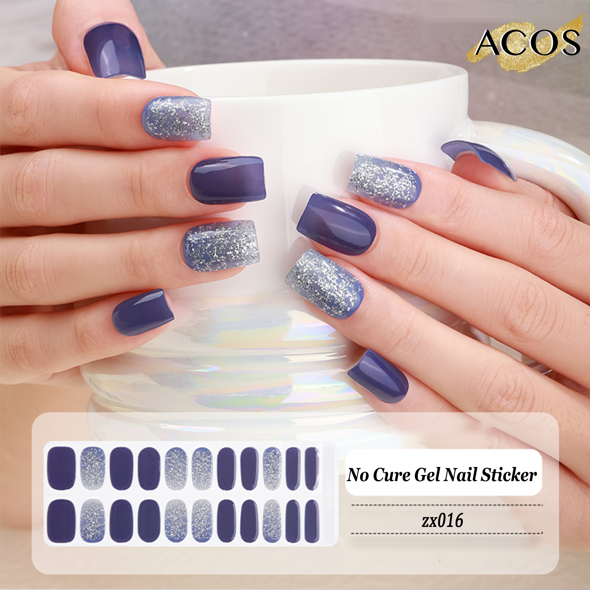 ACOS No Cured Gel Sticker -- Style #016 - Lashmer