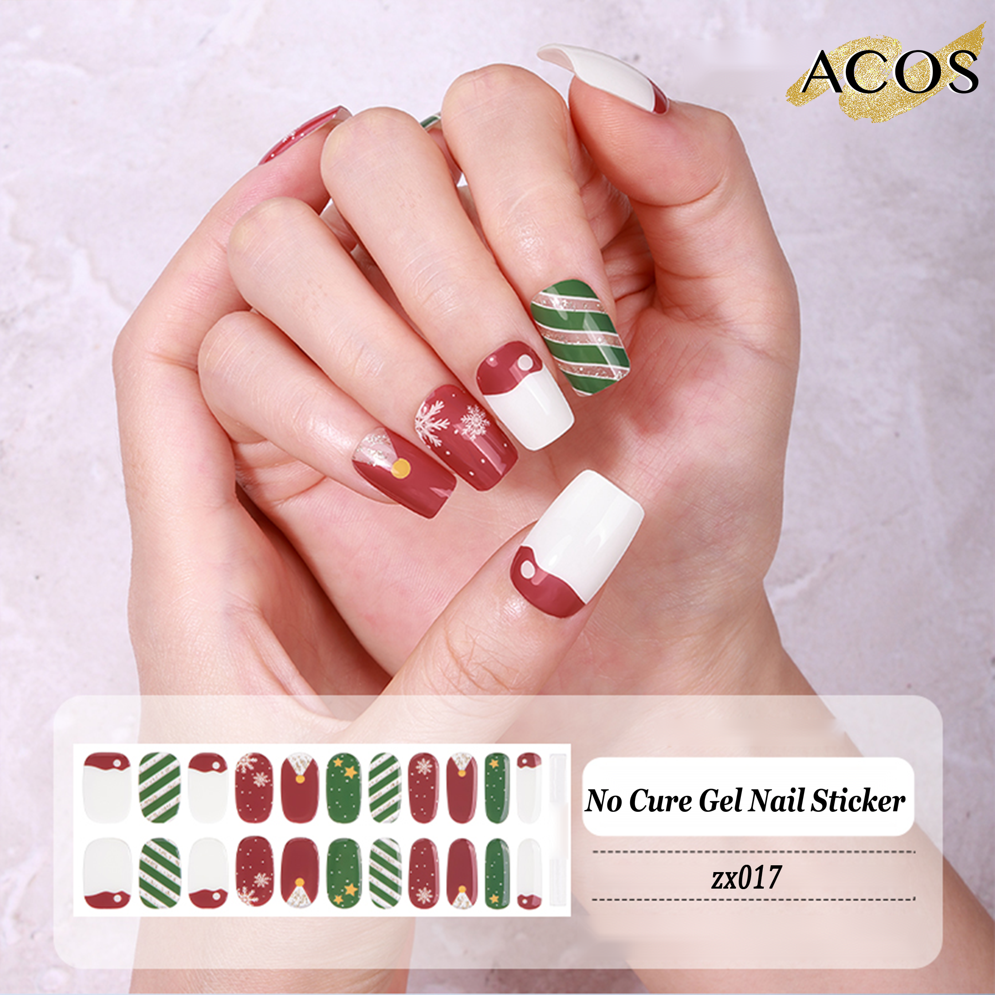 ACOS No Cured Gel Sticker -- Style #017 - Lashmer