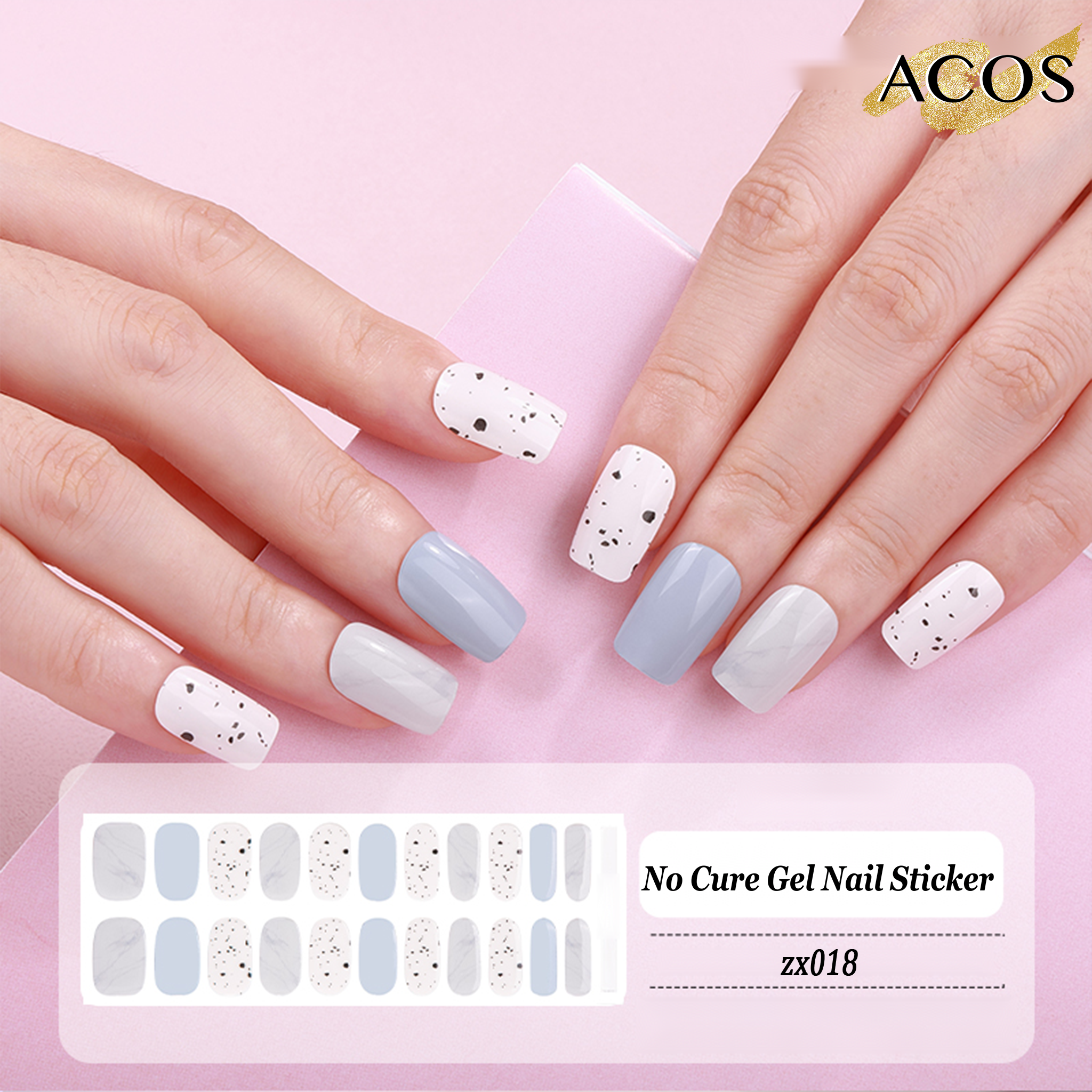 ACOS No Cured Gel Sticker -- Style #018 - Lashmer
