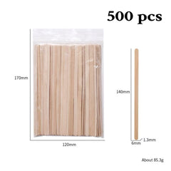 Wooden Wax Applicators – Small (Qty: 500) - Lashmer