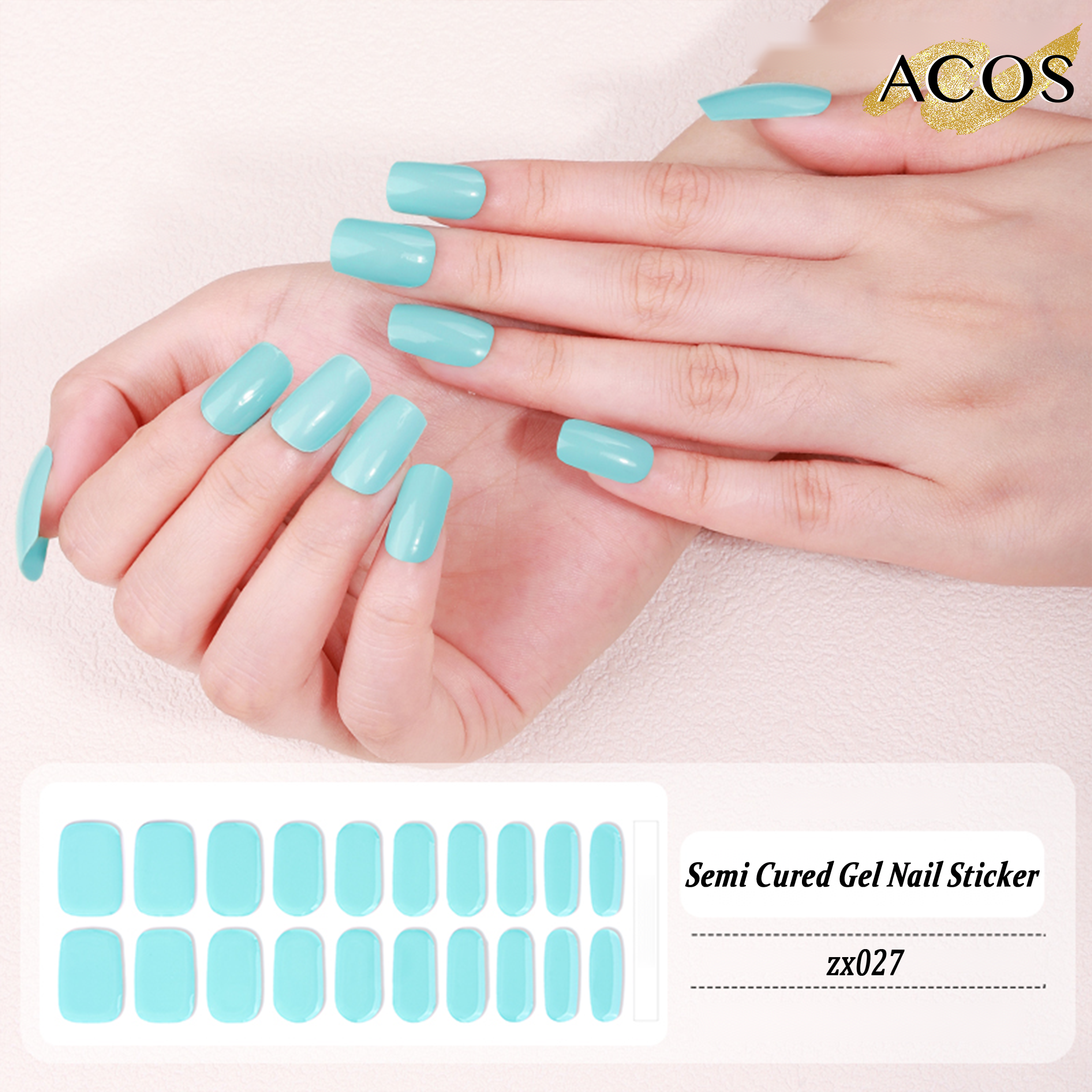 ACOS Semi Cured Gel Sticker -- Style #027 - Lashmer