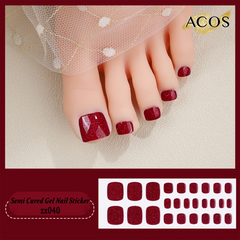 ACOS Semi Cured Gel Sticker for Feet -- Style #040 - Lashmer
