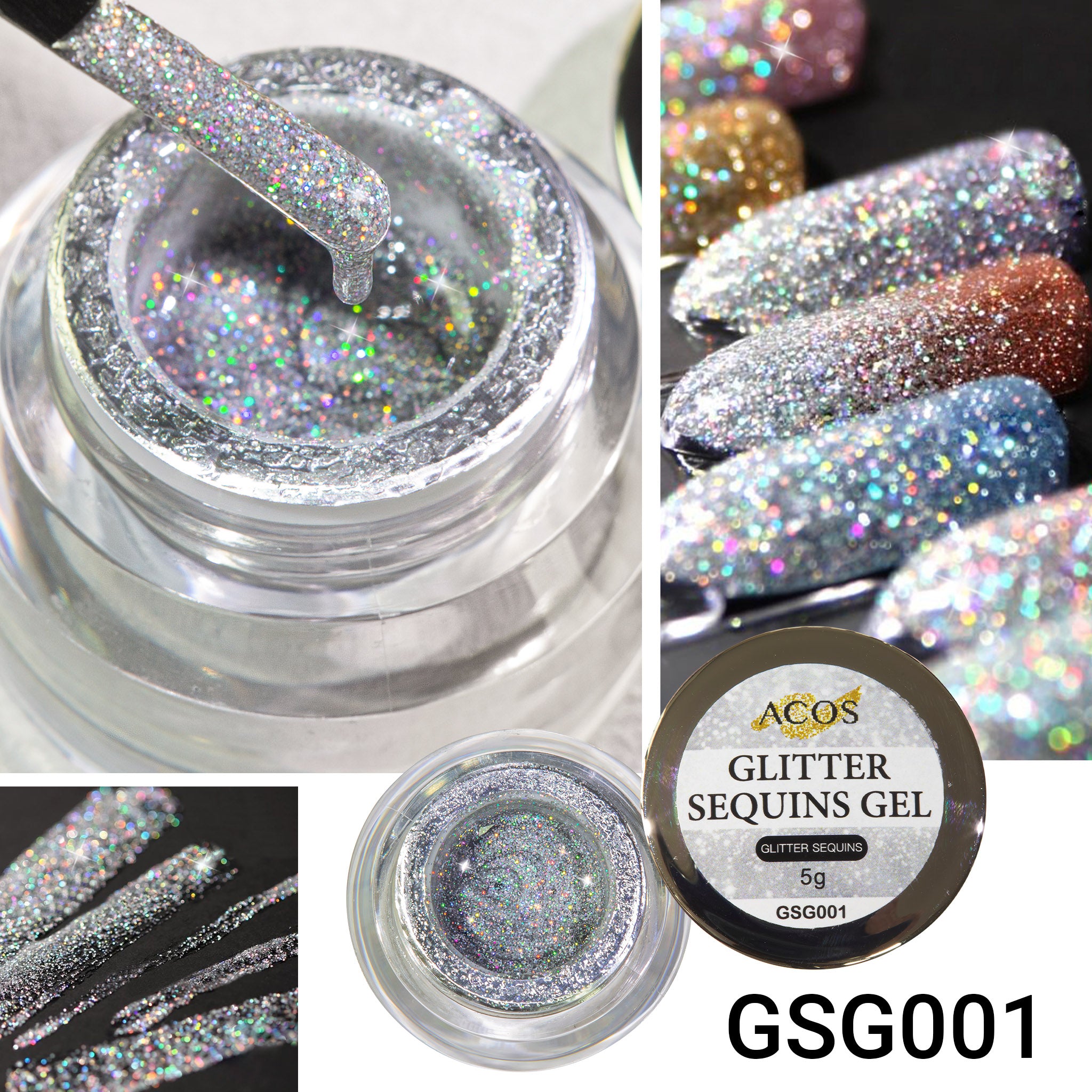 ACOS Glitter Sequins Gel (5g) - Lashmer