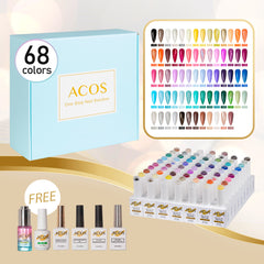 ACOS Magic Beauty Gel Polish Kit 68 Colours (Series #003) - Lashmer