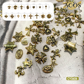 Charm Chrome Hearts Nail Art Decoration (#005) - Lashmer