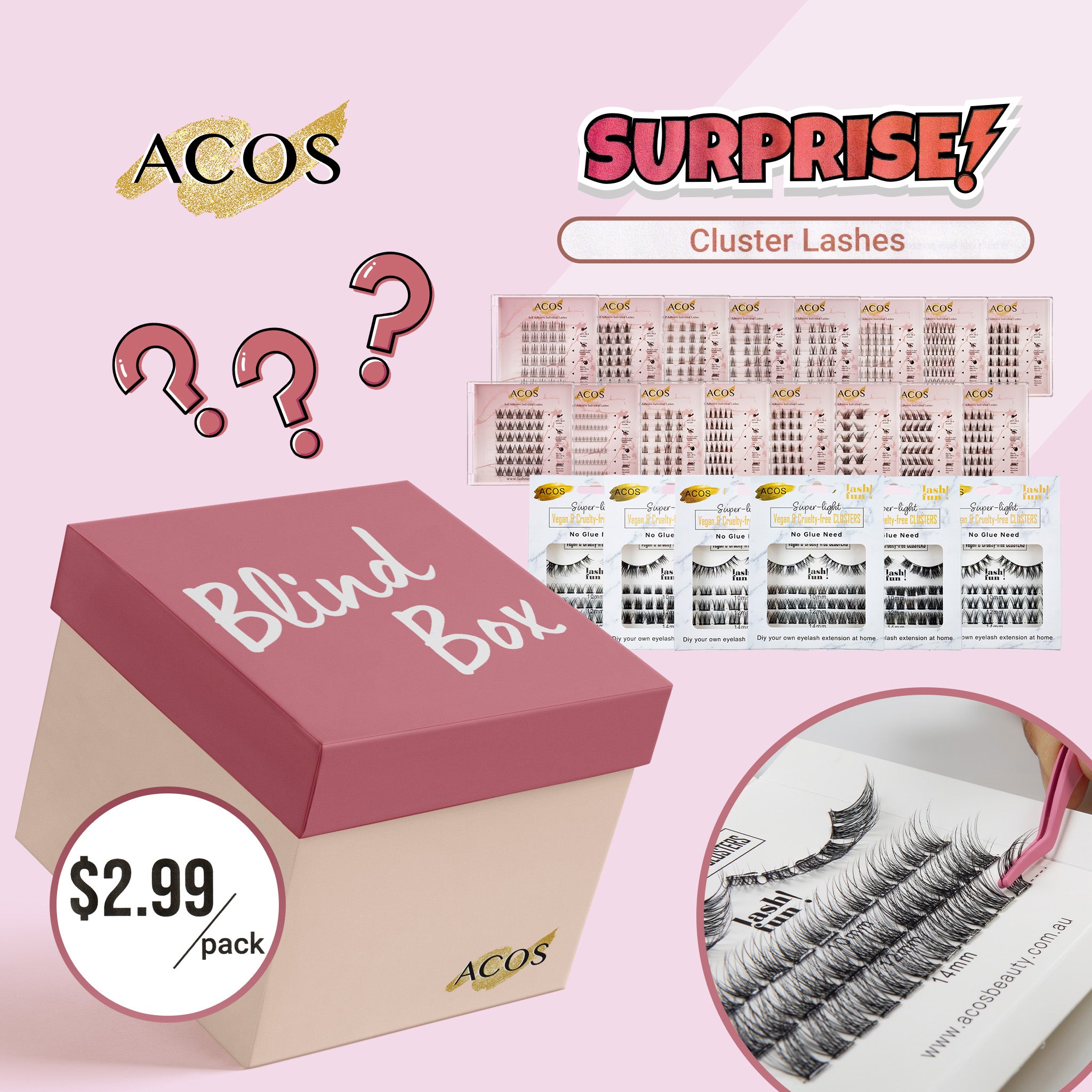 Blind Box (Cluster Lashes)--10 packs - Lashmer