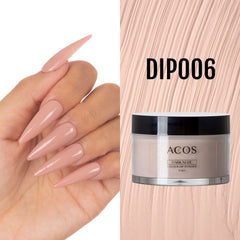 ACOS Dipping Powder Dark Nude Colour (60g) - Lashmer