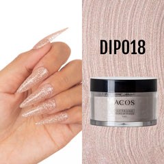 ACOS Dipping Powder Glitter Gold Colour (60g) - Lashmer