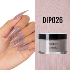 ACOS Dipping Powder Grey Nude Colour (60g) - Lashmer
