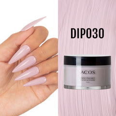 ACOS Dipping Powder Milky Pink Grey Colour (60g) - Lashmer