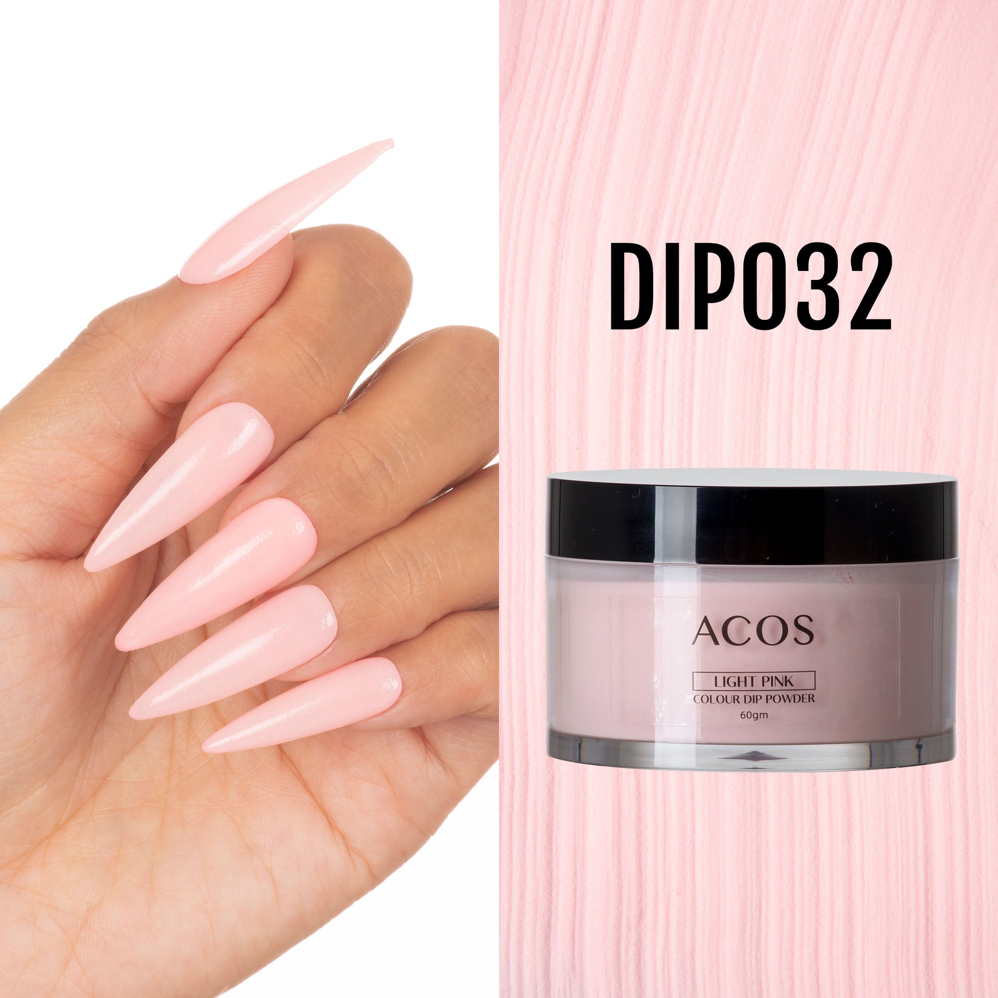 ACOS Dipping Powder Light PInk Colour (60g) - Lashmer