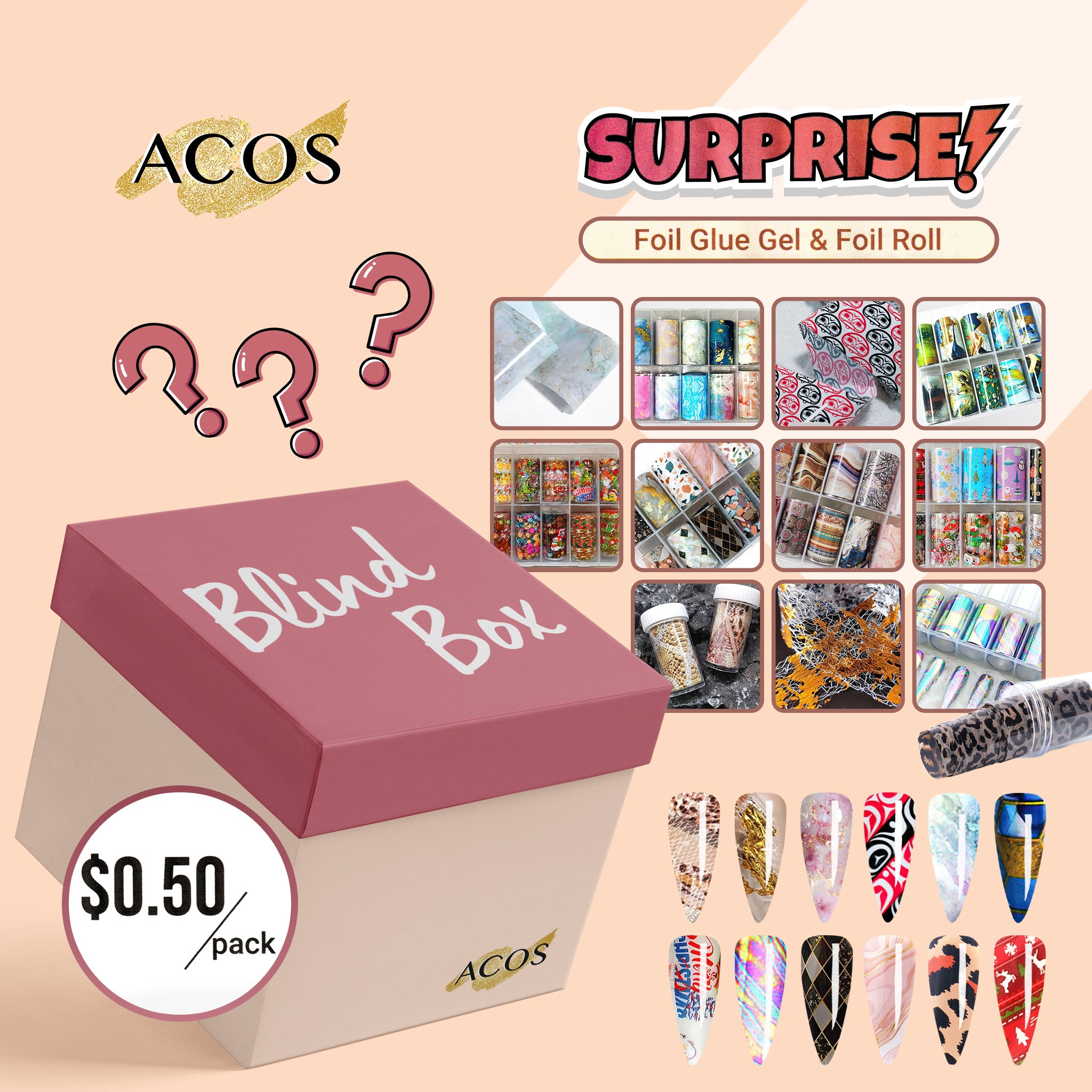 Blind Box (Foil Roll)--50 pcs - Lashmer