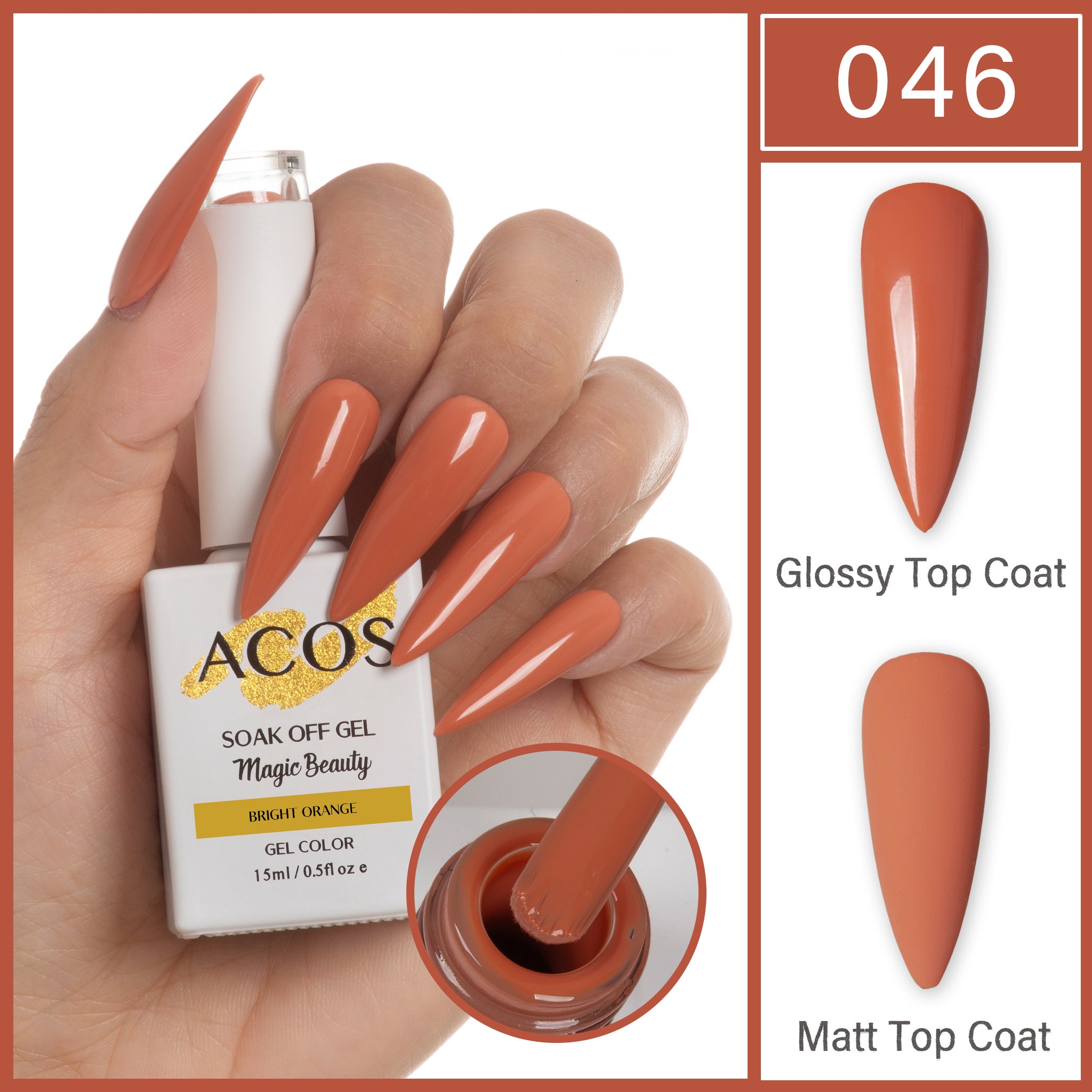 ACOS Magic Beauty Gel Polish Colour CITRUS(046) - Lashmer