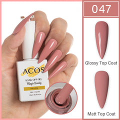 ACOS Magic Beauty Gel Polish Colour Dark Lotus Pink(047) - Lashmer