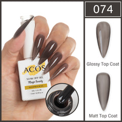 ACOS Magic Beauty Gel Polish Colour TRANSPARENT BLACK - Lashmer