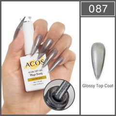 ACOS Magic Beauty Gel Polish SLIM DARK SILVER (087) - Lashmer