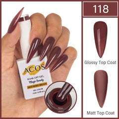ACOS Magic Beauty Gel Colour Deep Berry Brown(118) - Lashmer
