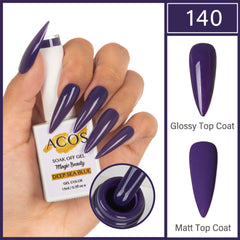 ACOS Magic Beauty Gel Polish Colour Deep Sea Blue(140) - Lashmer