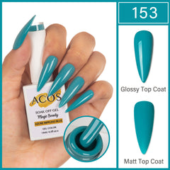 ACOS Magic Beauty Gel Polish Colour Azure Ripping Blue(153) - Lashmer