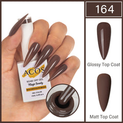 ACOS Magic Beauty Gel Colour Rich Chocolate Brown(164) - Lashmer