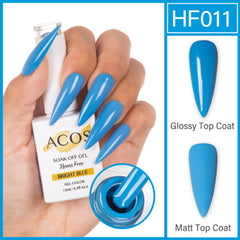 ACOS Hema Free Gel Colour BRIGHT BLUE (011) - Lashmer