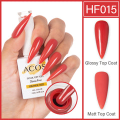 ACOS Hema Free Gel Colour ORANGE RED (015) - Lashmer