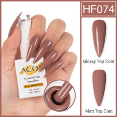 ACOS Hema Free Gel Colour MILKY BROWN RED (074) - Lashmer