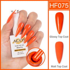 ACOS Hema Free Gel Colour BRIGHT ORANGE RED (075) - Lashmer