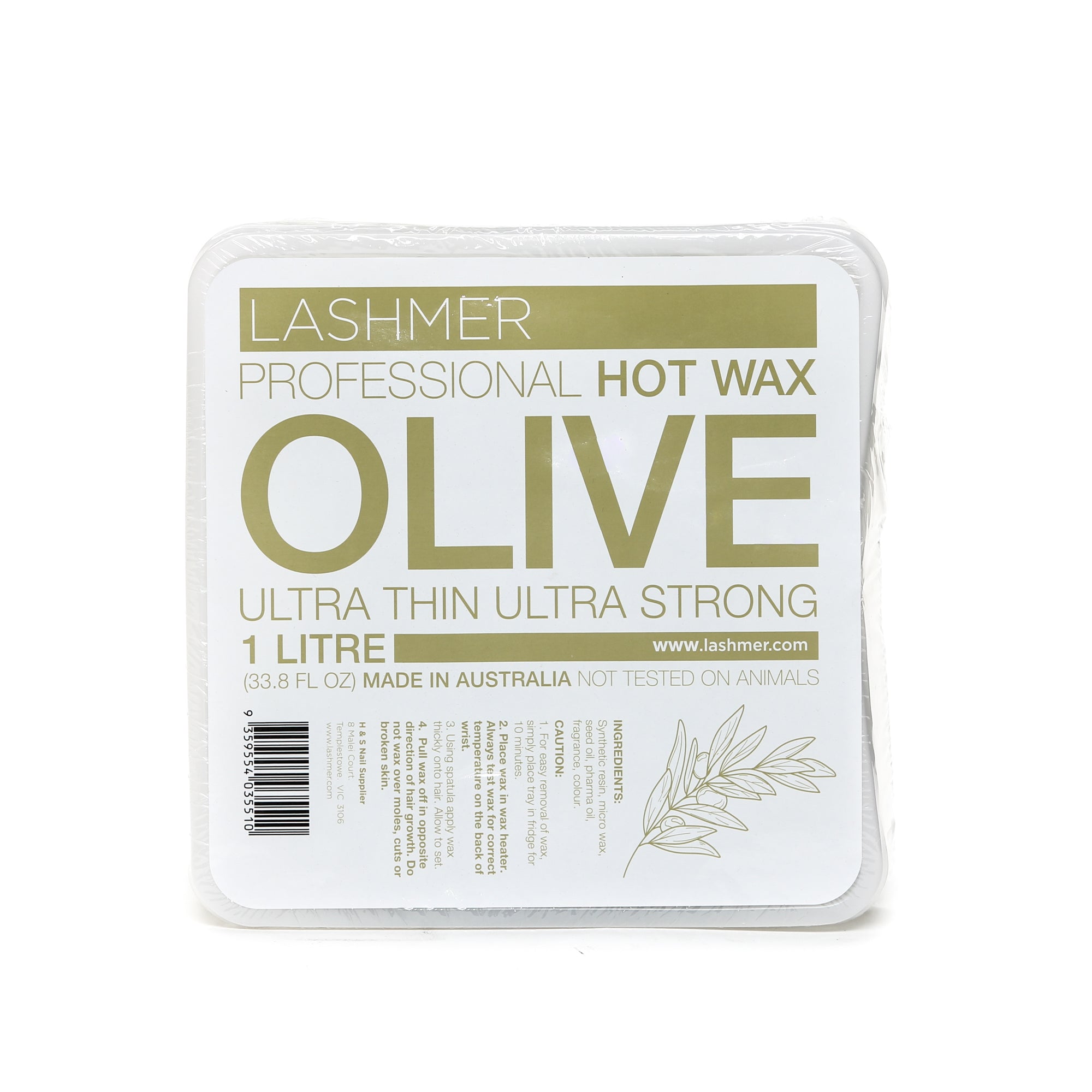Lashmer Professional Natural Hot Wax / 1 Litre_Olive - Lashmer