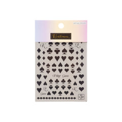 Nail Art Stickers -- Hearts - Lashmer