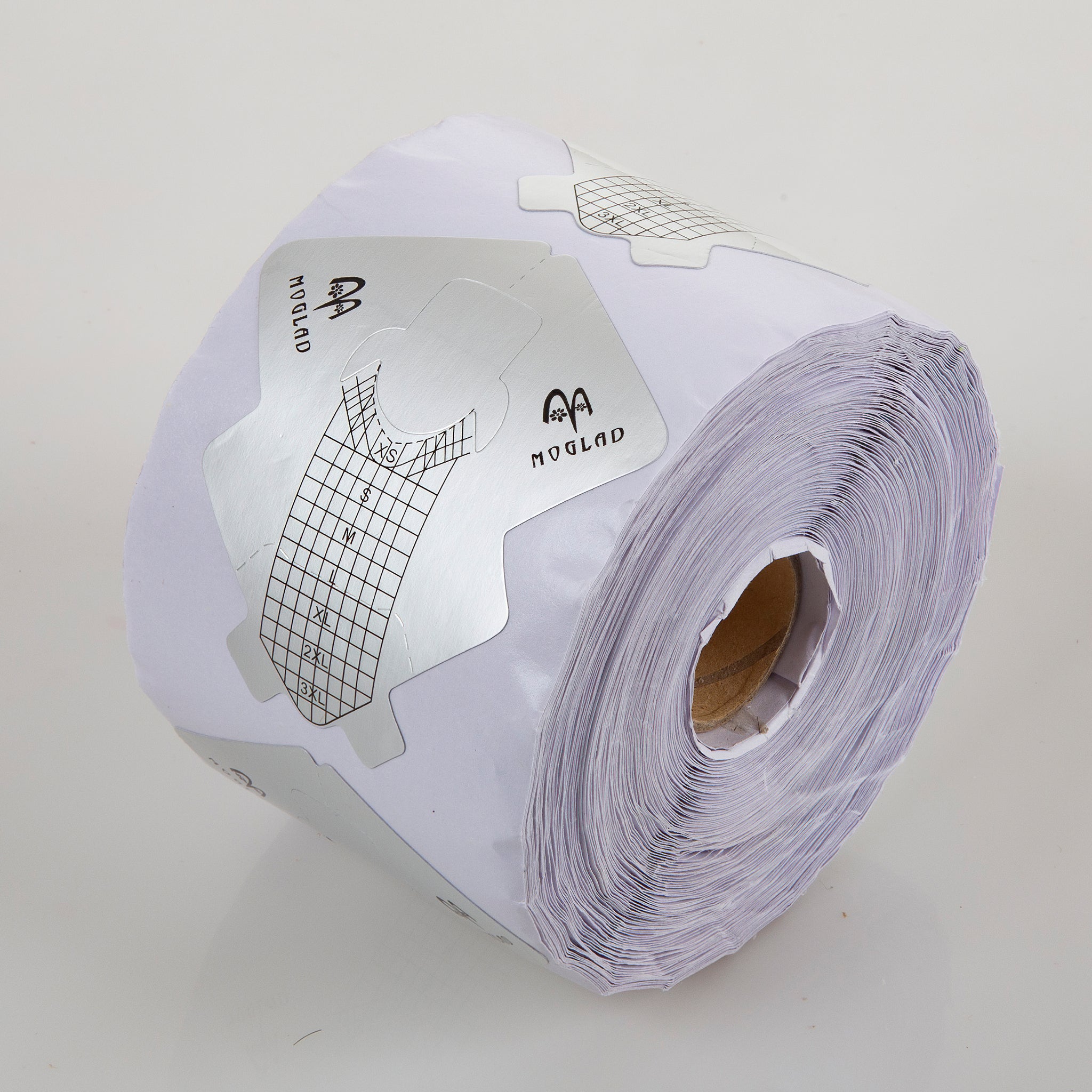 ACOS Acrylic Silver Nail Forms (300pcs/pack) - Lashmer