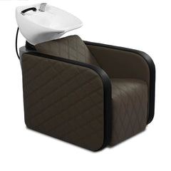 Karma Complete Shampoo Unit Clunes Manual Brown with Pattern & Black Deep Basin 031601MP - DB Shampoo Units Karma
