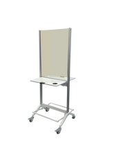 Karma Broome Double Sided Mobile Workstation with Mirror White 060904 Workstations & Mirrors Karma