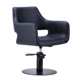 Karma Mudgee Salon Chair 02100101 - Black with Black Round Base & Pump