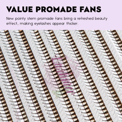 Lashmer Ultra Dark 5D Pointy Narrow Fans (900 Fans) - Lashmer