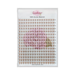 Lashmer 6D Brown Pointy Promade Fans (320 Fans) - Lashmer