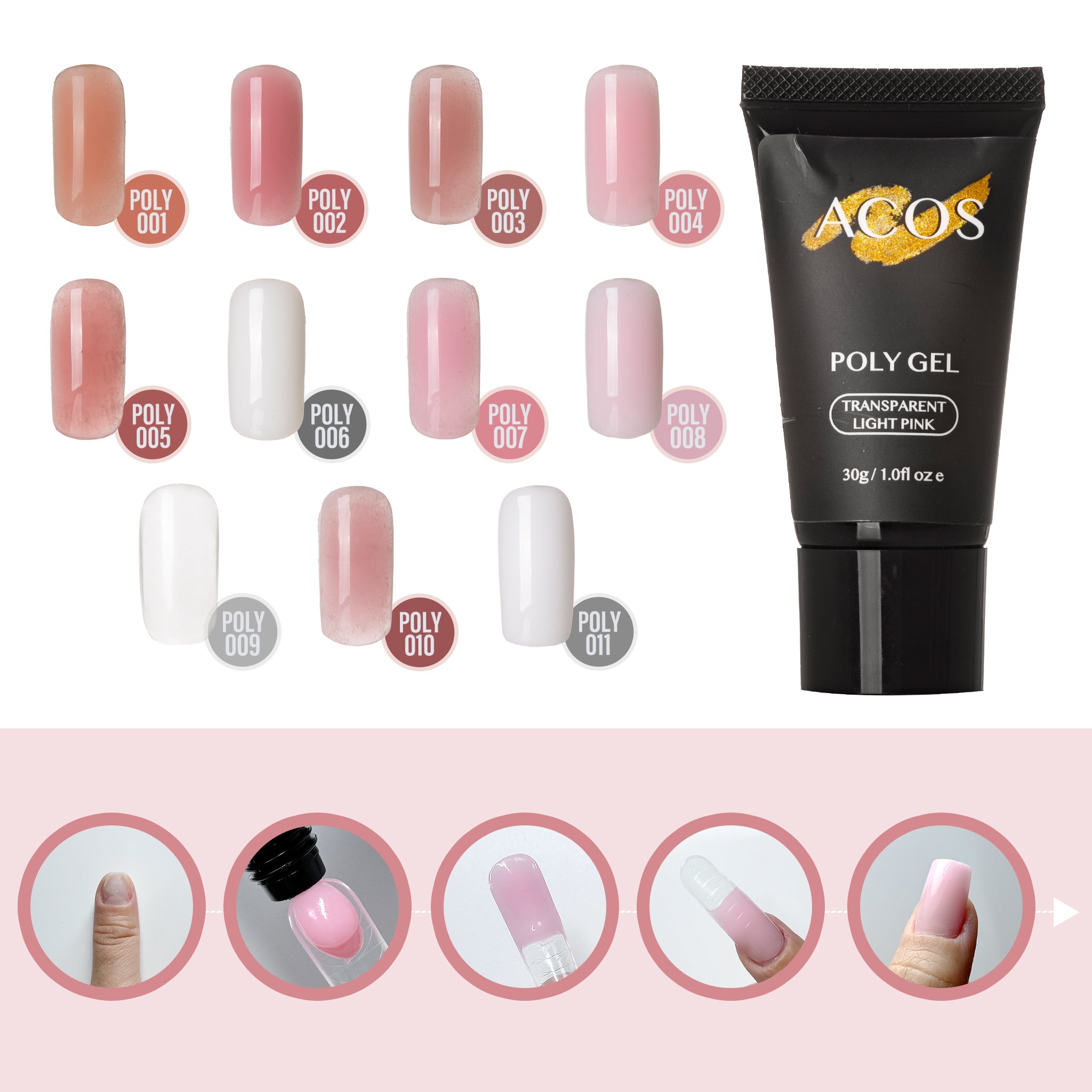 ACOS Poly Gel In A Tube - Lashmer