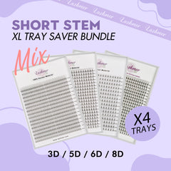 Lashmer Short Stem XL Tray Saver Bundle - X4 trays - Lashmer