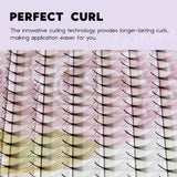 C, D Curl--New 10D Pointy System Narrow Fans Promade Fans - 16 Lines - 384 Fans - Lashmer