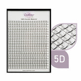 XL tray-Long Stem Premade Fans | Lashmer | C, D Curl--5D - 20 Lines - 440 Fans, Ultra Black - Lashmer