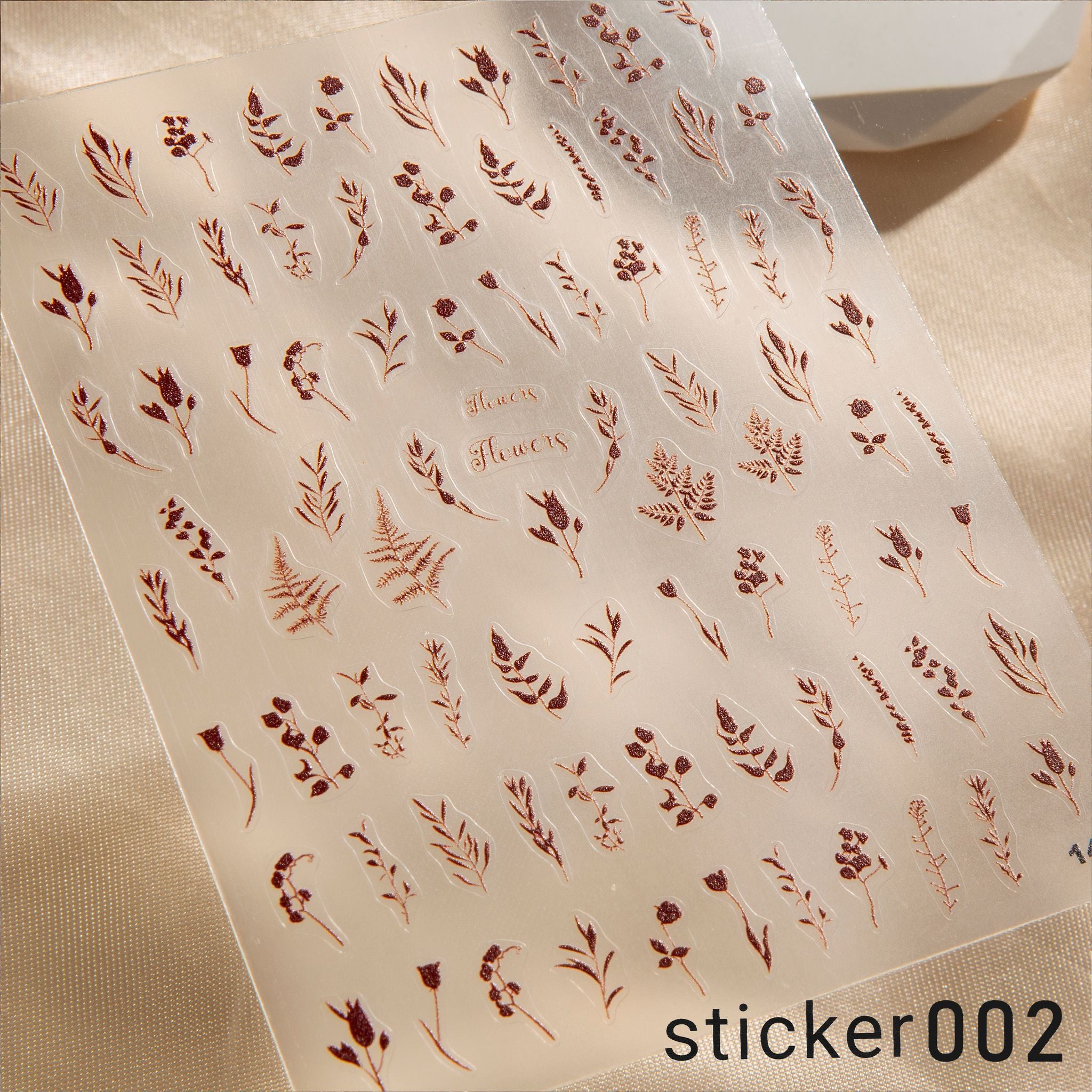 ACOS Nail Art Stickers -- Flowers #002 - Lashmer