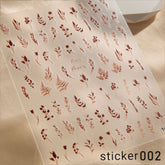 ACOS Nail Art Stickers -- Flowers #002 - Lashmer