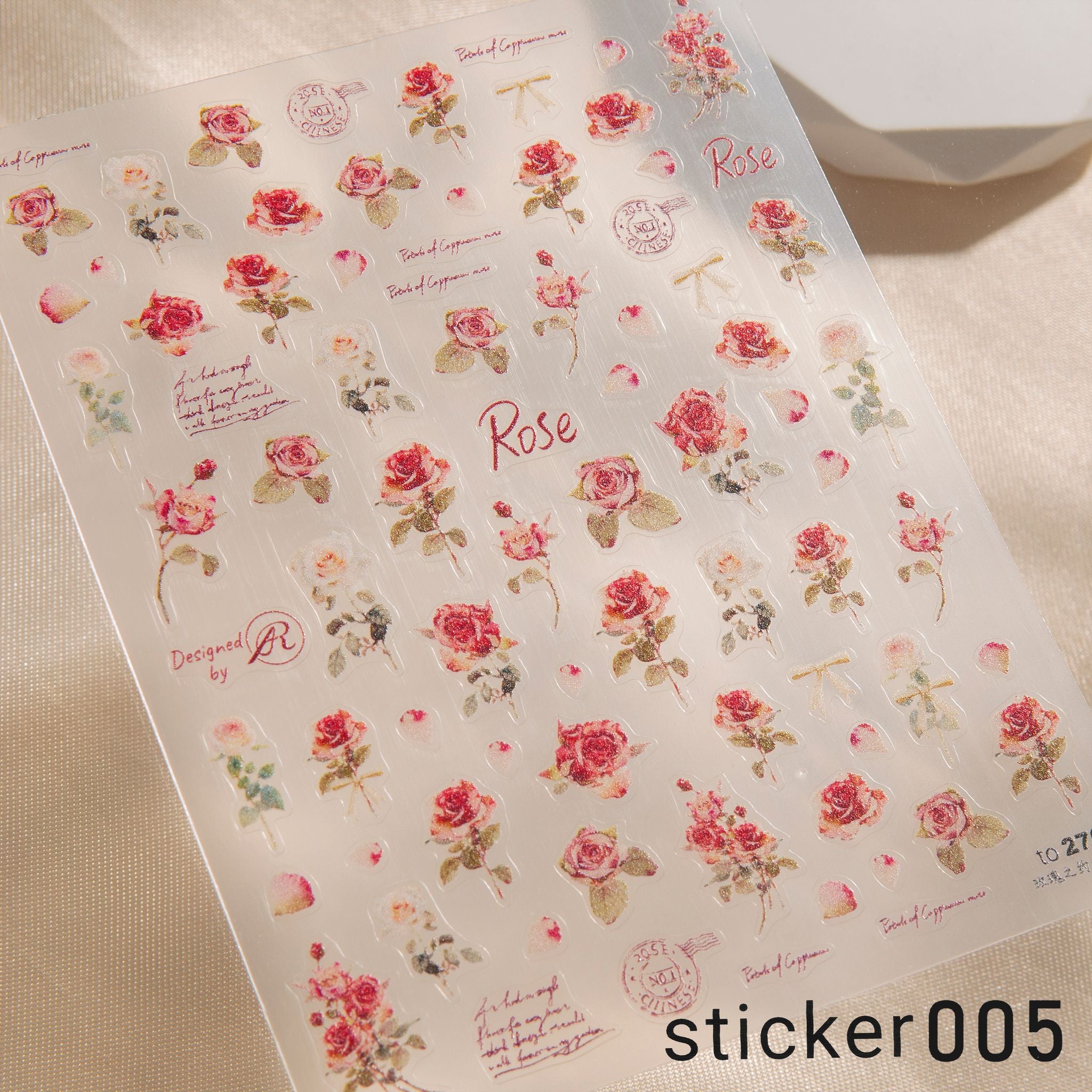 ACOS Nail Art Stickers -- Flowers #005 - Lashmer