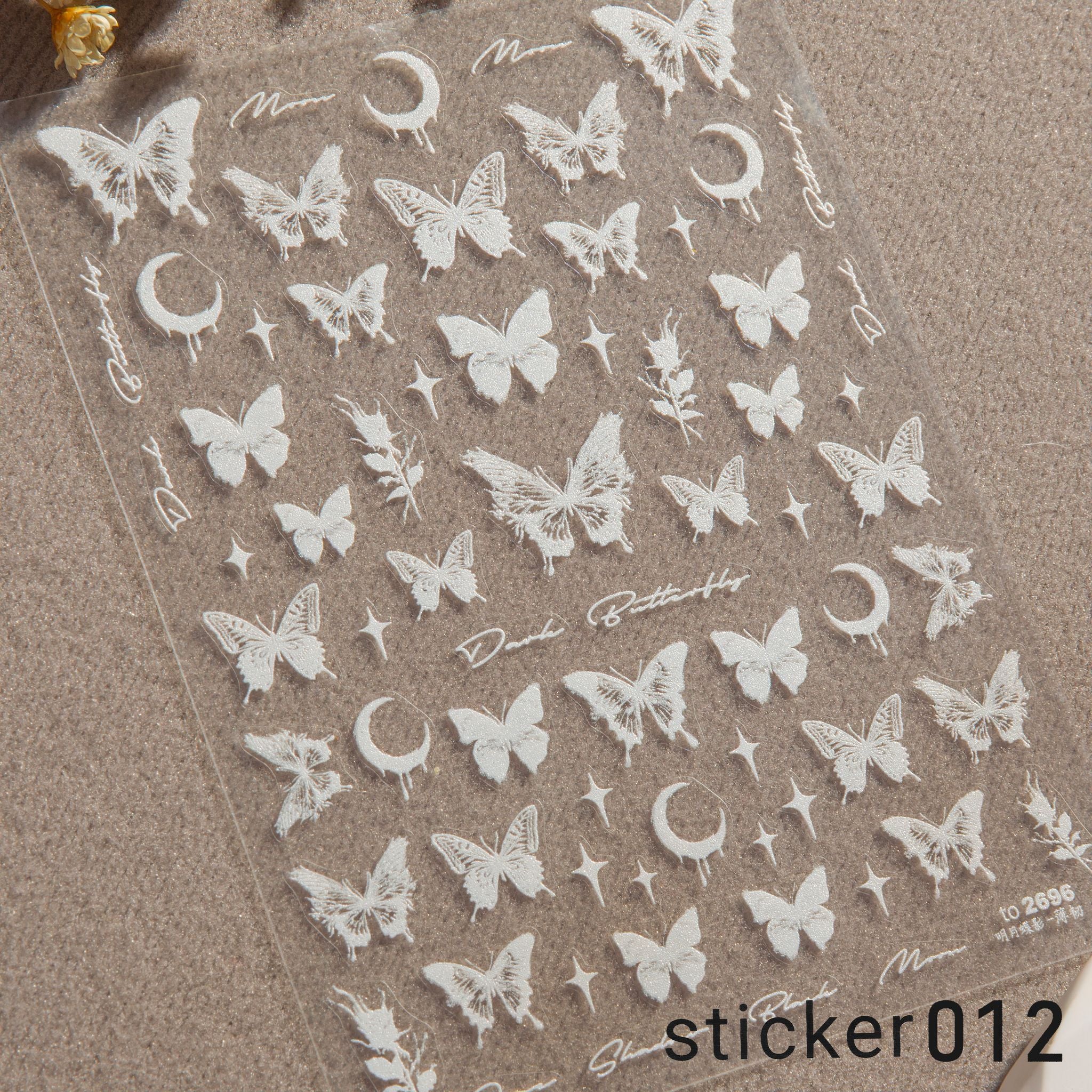 ACOS Nail Art Stickers -- Butterfly #003 - Lashmer