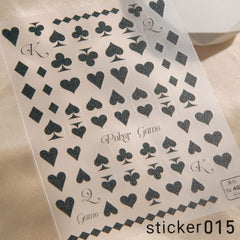 ACOS Nail Art Stickers -- Hearts #002 - Lashmer
